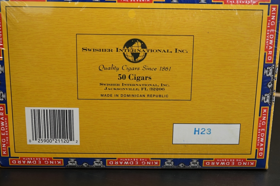 A sealed box of 50 King Edward cigars